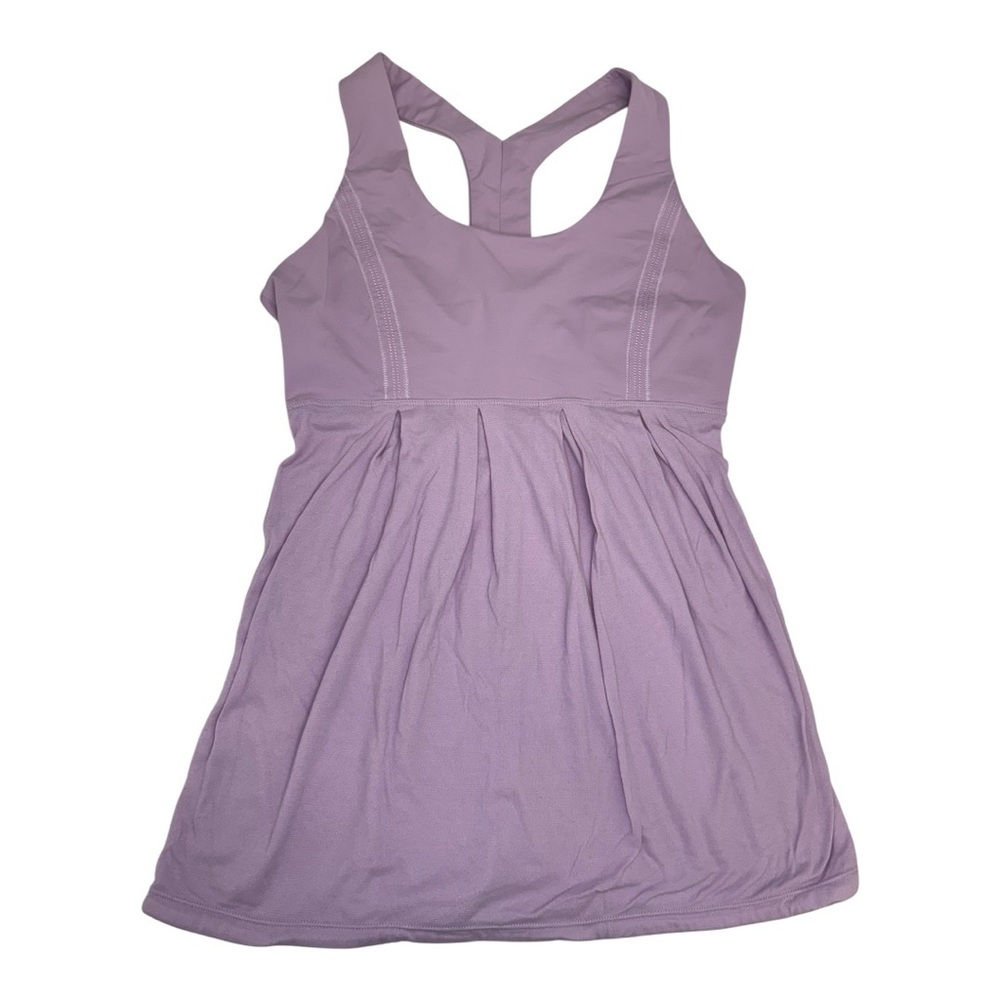 💜Lululemon Light Purple Built-In Bra Dress Sz. 6 - Picture 2 of 6